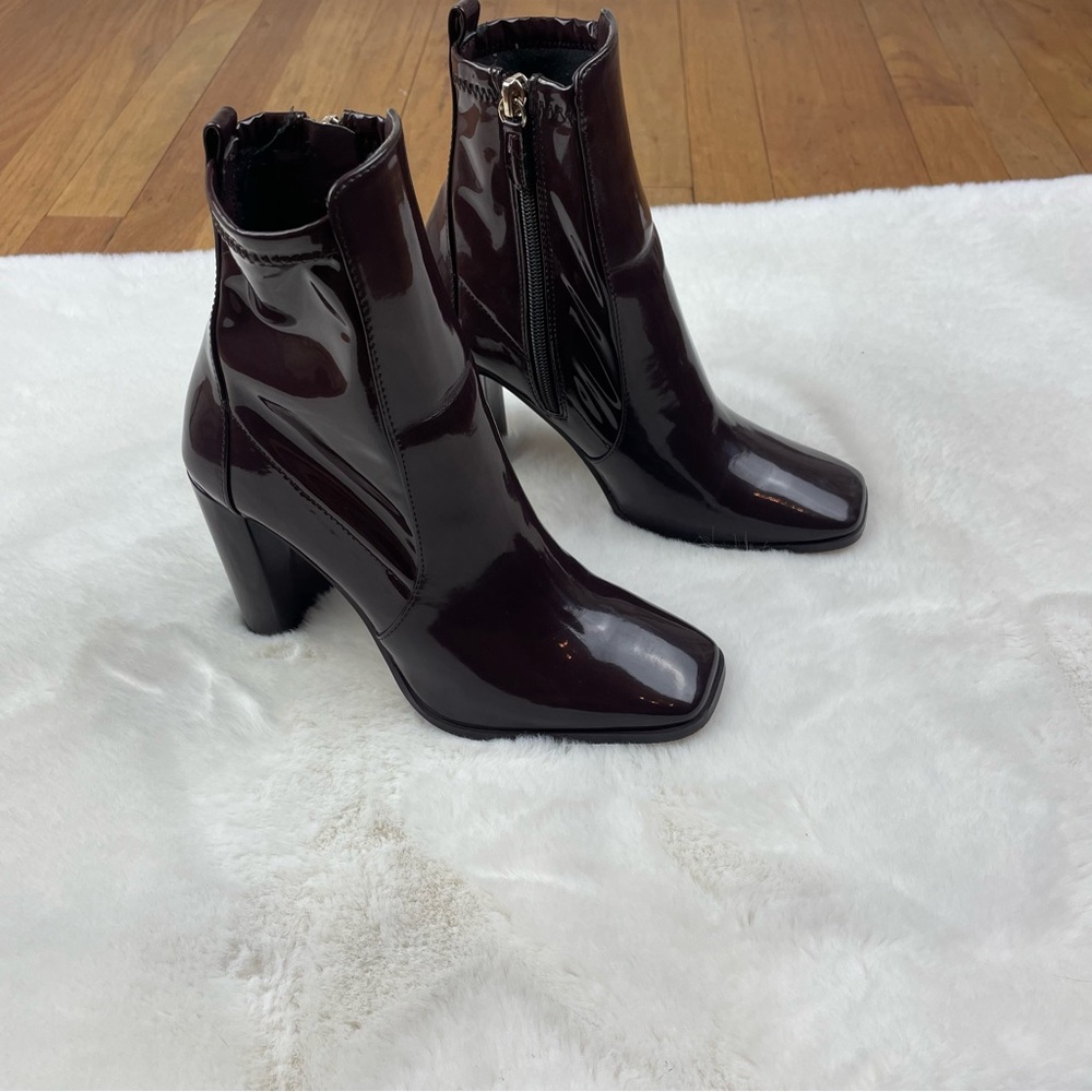 Aldo Dark Burgundy Heeled Boots
